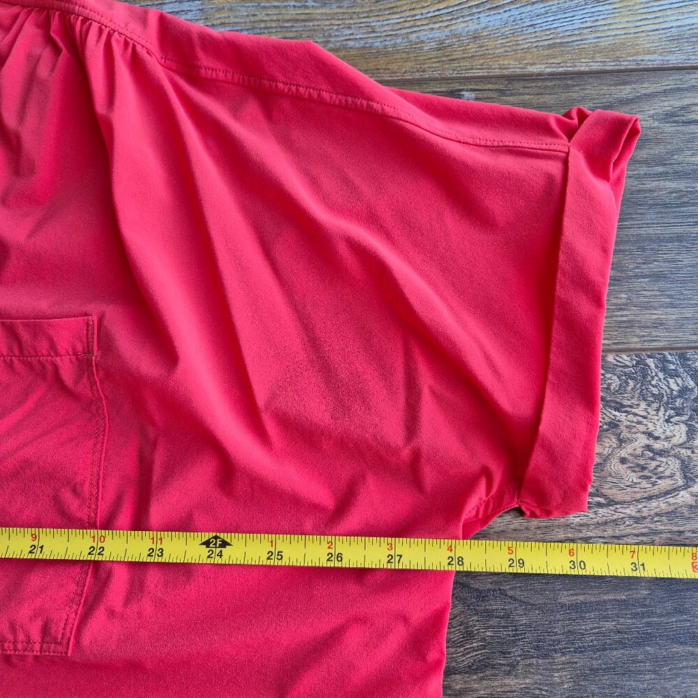 Outdoor Research Astroman UPF 30 Sun Shirt Short Sleeve Pocket Red - Picture 14 of 15